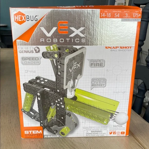 3 for $20 - New! HEXBUG VEX Robotics Snap Shot Ball Shooter - Picture 1 of 9